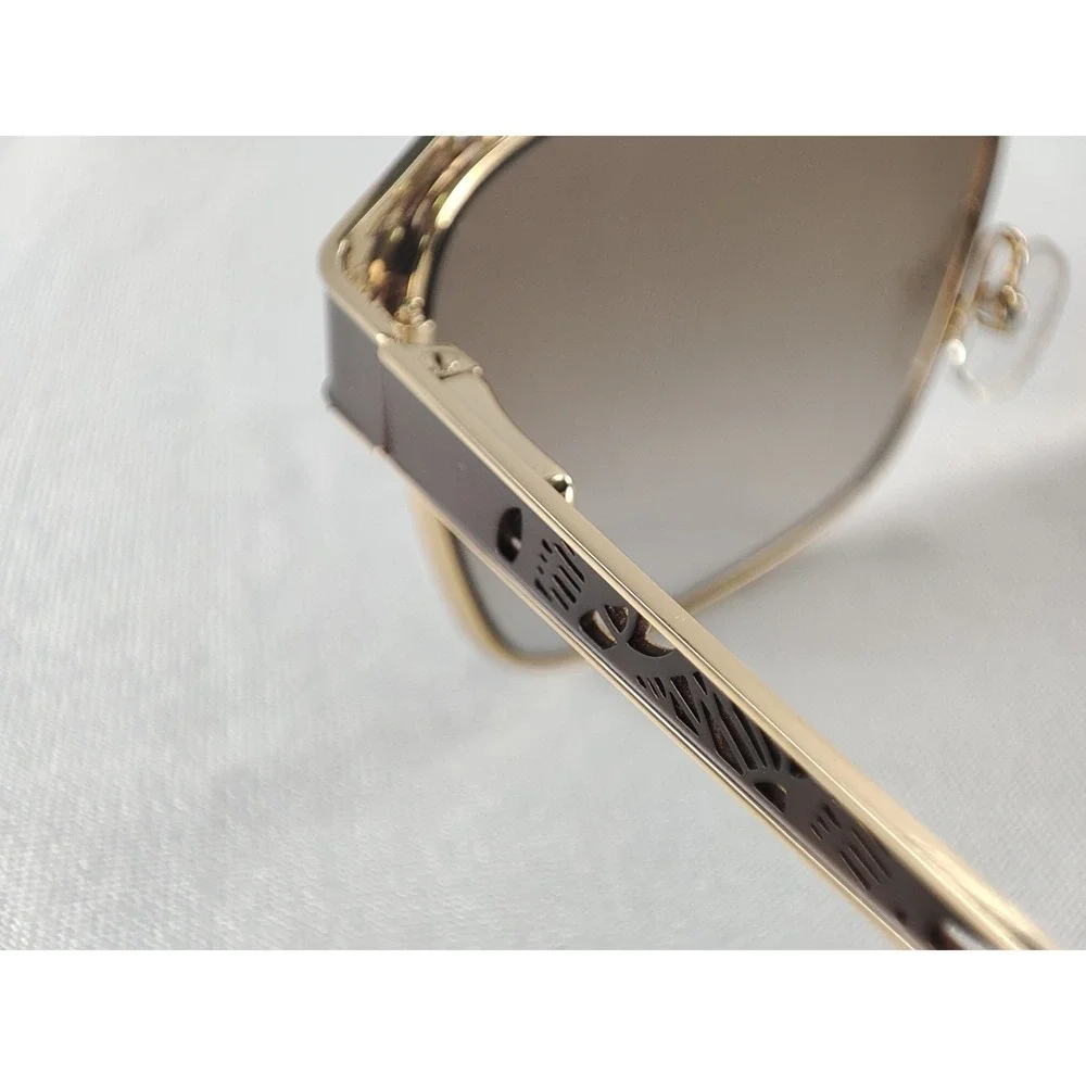 Liz Claiborne L577/S 09QHA Women's Sunglasses Brown Gold Filigree 56mm